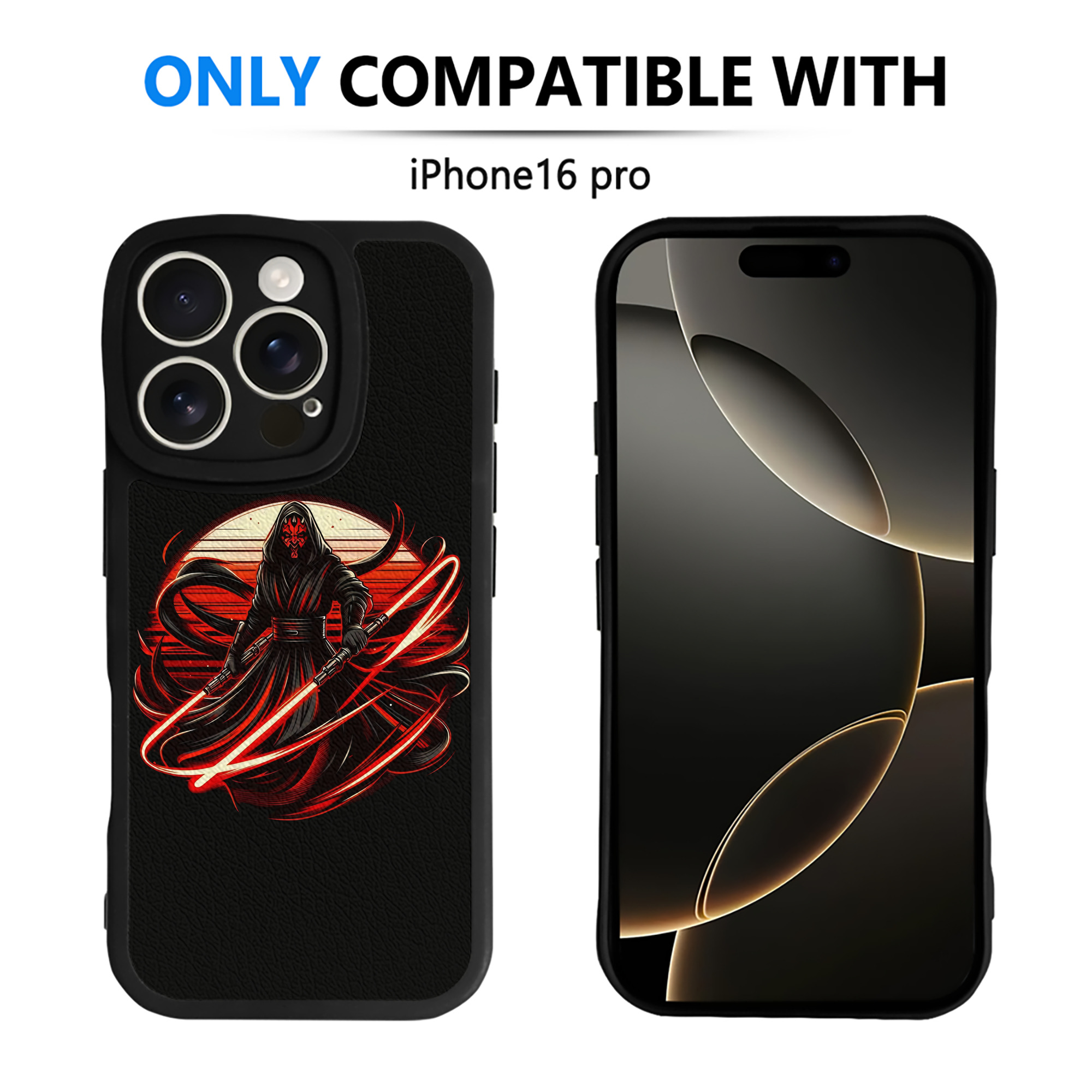 （画像用） スター・ウォーズ Star Wars 【iPhone 16シリーズ対応】シリコンスマホケース（レザー調） 材質：シリコン